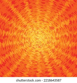 Orange Sunburst Pattern Background. Rays. Radial. Summer Banner. Vector Illustration