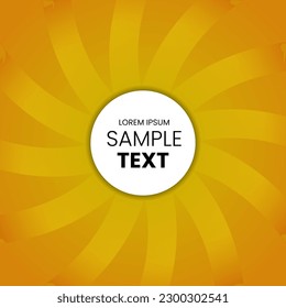 Orange Sunburst Pattern Background. Rays. Radial. Summer Banner. Grunge sunburst vector background.