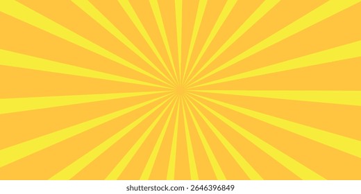 	
Orange Sunburst Pattern with yellow Background. Rays. Radial. Summer Banner. Exploding star burst texture japanese radius cartoon pattern abstract eps editable vector