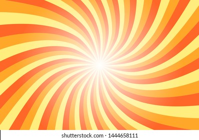 Orange sunshine colorful vector background. Abstract sunburst design wallpaper for template business social media advertising. 