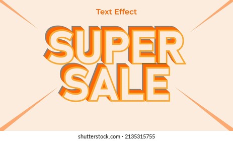 orange super sale effect text