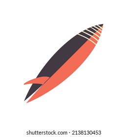 orange surfboard design over white