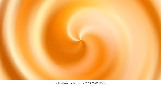 Bolsa de remolino naranja con malla degradada y textura ruidosa. Abstractas patrón de mezcla con efecto de movimiento. Ilustración minimalista de Vector.
