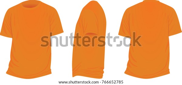 Orange T Shirt Vector Illustration Stock Vector (Royalty Free) 766652785