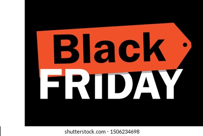 Orange tag Black Friday November