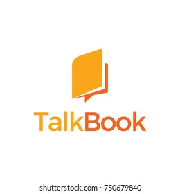 Orange Talk Chat Book Logo