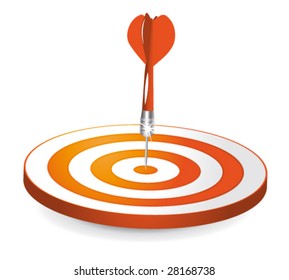 orange target rss concept vector illustration