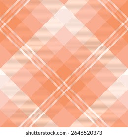 Orange Tartan Pattern Seamless. Sweet Checker Pattern for Shirt Printing,clothes, Dresses, Tablecloths, Blankets, Bedding, Paper,quilt,fabric and Other Textile Products.