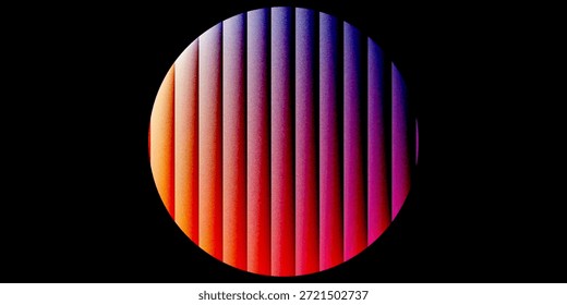 Laranja azul escuro branco azul gradiente círculo no fundo preto granulado texturizado vibrante poster banner design. Gradiente granulado cor de rosa laranja azul verde círculo esfera vibrante definir vermelho amarelo formas abstratas.	