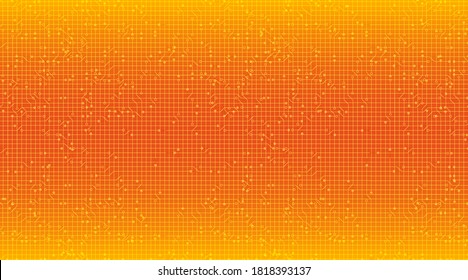 Orange Technology Background,Hi-tech Digital and Communication Concept design,Free Space For text in put,Vector illustration.