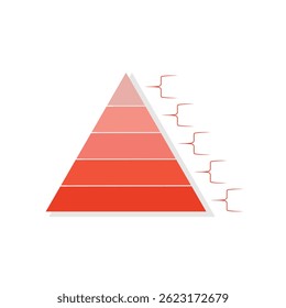 Orange template showing pyramid strategy diagram layout