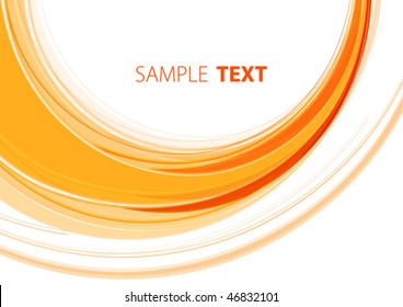 Orange template. Vector