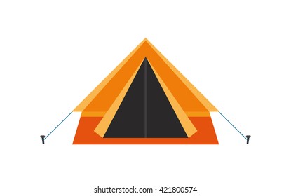 orange tent icon