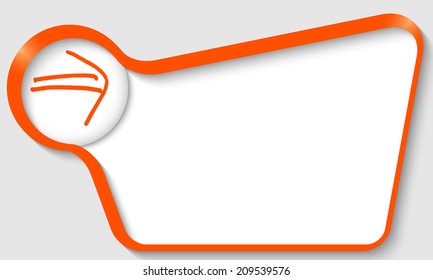 orange text box for any text with arrow