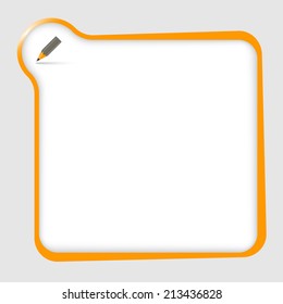 orange text box for any text with pencil