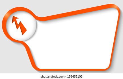 orange text box with flash