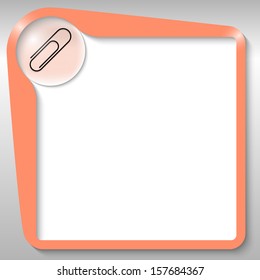 orange text box with paper clip