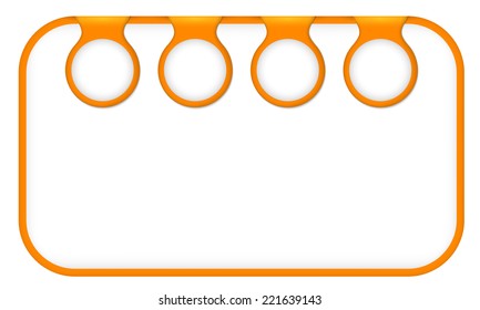 orange text frame for any text