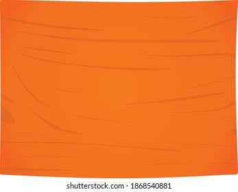 Orange textile banner. vector illustration