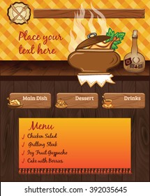 Orange texture background for food template