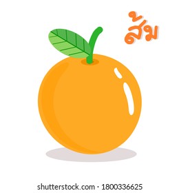 Orange in Thai Language it mean "orange"