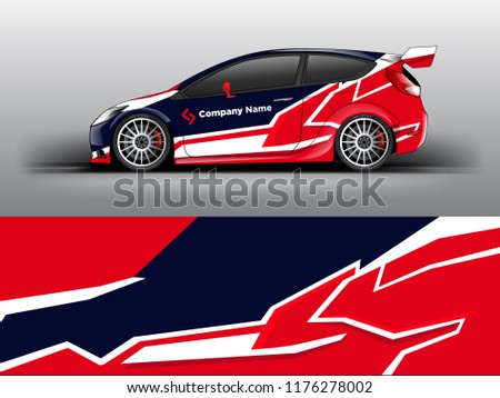 orange theme racing car wrap design stock vector royalty free