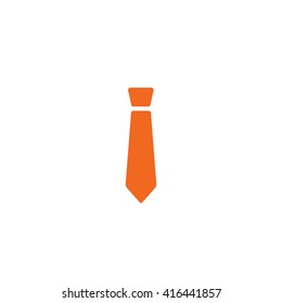 Orange tie vector icon