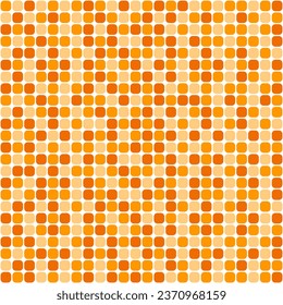 Orange tile rounded edges background, Mosaic tile background, Tile background, Seamless pattern, Mosaic seamless pattern, Mosaic tiles texture. Bathroom wall tiles, swimming pool tiles.