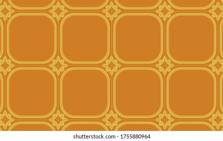 Orange tiles texture, seamless flooring, bathroom tiles vector graphic