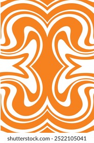 orange tone curved line pattern used as a background for graphic design.
