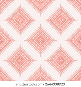 Orange tone ethnic boho seamless pattern. Native American, Navajo pattern, tribal vector texture. Aztec ornament. Design for black ground Capet, curtains, blankets,Can be use in design for clothing.