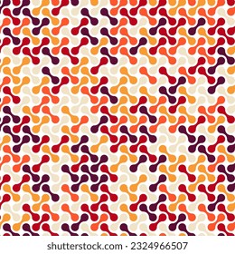 Orange tone metaballs pattern. Abstract background.Vector illustration.