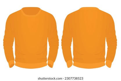 Orangefarbener Topblazer. Vektorgrafik 