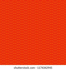 Orange traditional chinese pattern