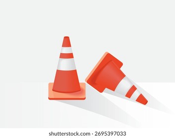 Orange Traffic Cone, Vektorgrafik 