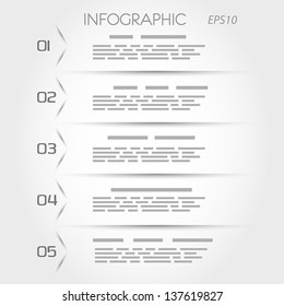 orange transparent triangular infographic five options. infographic concept.