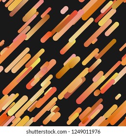 Orange trendy gradient background with diagonal stripe pattern - vector graphic