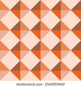 Orange triangle abstract geometric pattern