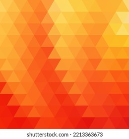 Orange triangle background. Abstract vector image for banner, presentation, brochure and more.