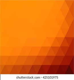 Orange triangle beautiful business background
