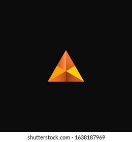 Orange Triangle Vector Image Web Design Stock Vector (Royalty Free ...