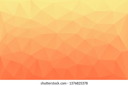 Orange triangles background. Abstract polygonal illustration. Vector geometric image.