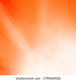 Orange triangular abstract background. Vector layout for advertising