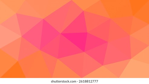 Orange Triangular abstract polygonal vector background design