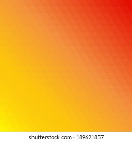 Orange triangular background. Colorful hipster pattern with triangle mosaic.