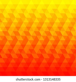 orange triangular background. polygonal style. mosaic background