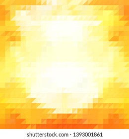 orange triangular background. polygonal style. Vector template for presentation. abstract geometric business design.