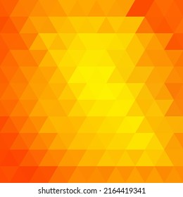 Orange triangular background. Presentation template.