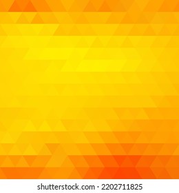 Orange triangular background. Presentation template.