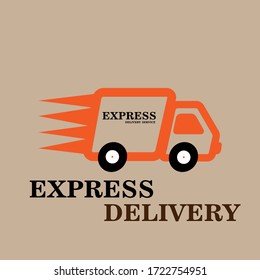orange truck is the fastest delivery package
